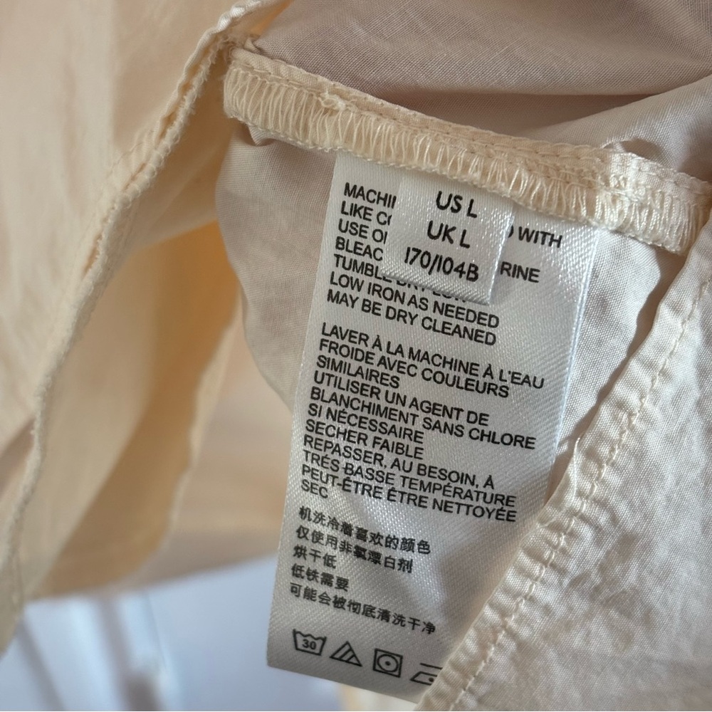 Free People Cream Ruffled Mini Dress - Picture 9 of 9